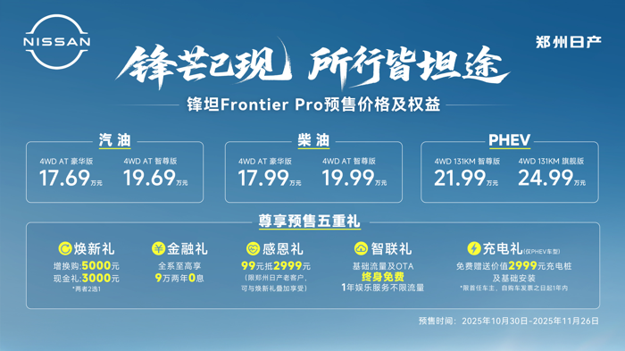 17.69万起!郑州日产锋坦Frontier Pro开启预售.png 17.69万起!郑州日产锋坦Frontier Pro开启预售.png