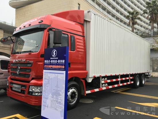 陕汽德龙新M3000 6×2厢式货车,搭载潍柴WP7.270E51发动机,欧五排放,汉德11.5吨MAN技术单级减速桥,速比3.083.jpg