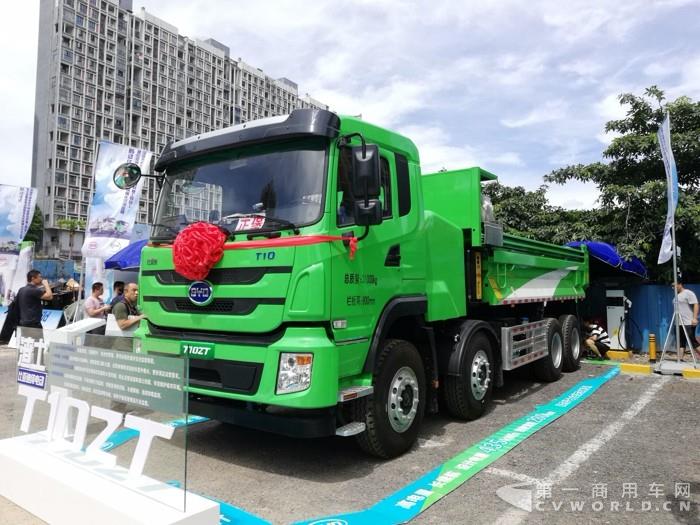 續航280km 比亞迪純電動自卸車深圳示範運營